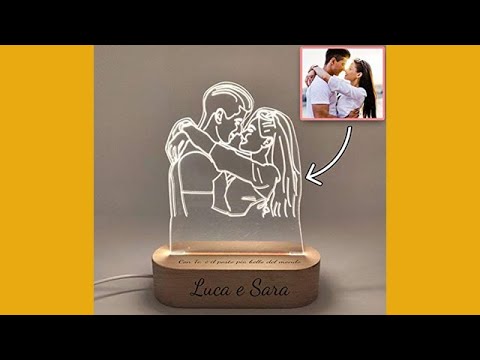 Lampada Personalizzata Con Foto in Sicurezza del bambino
